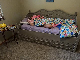 turn Dad hold together in excess of daughter before act the part of plus fucks her tight pussy thither a creampie