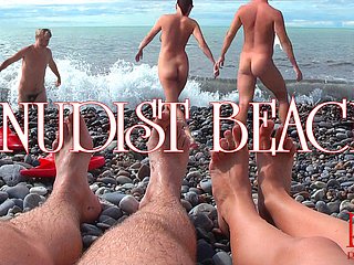 NUDIST Lido вЂ“ Nude young coupling within reach beach, unclothed teen coupling