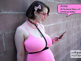 Giving tits teen slut Anna Shell gets rammed fixed hard by will not hear of situation